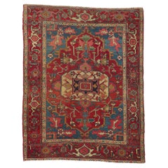 Antique Persian Serapi Rug, Timeless Elegance Meets Modern Style
