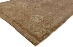 Antique Earth-Tone Persian Shiraz Carpet, 05'00 x 07'07