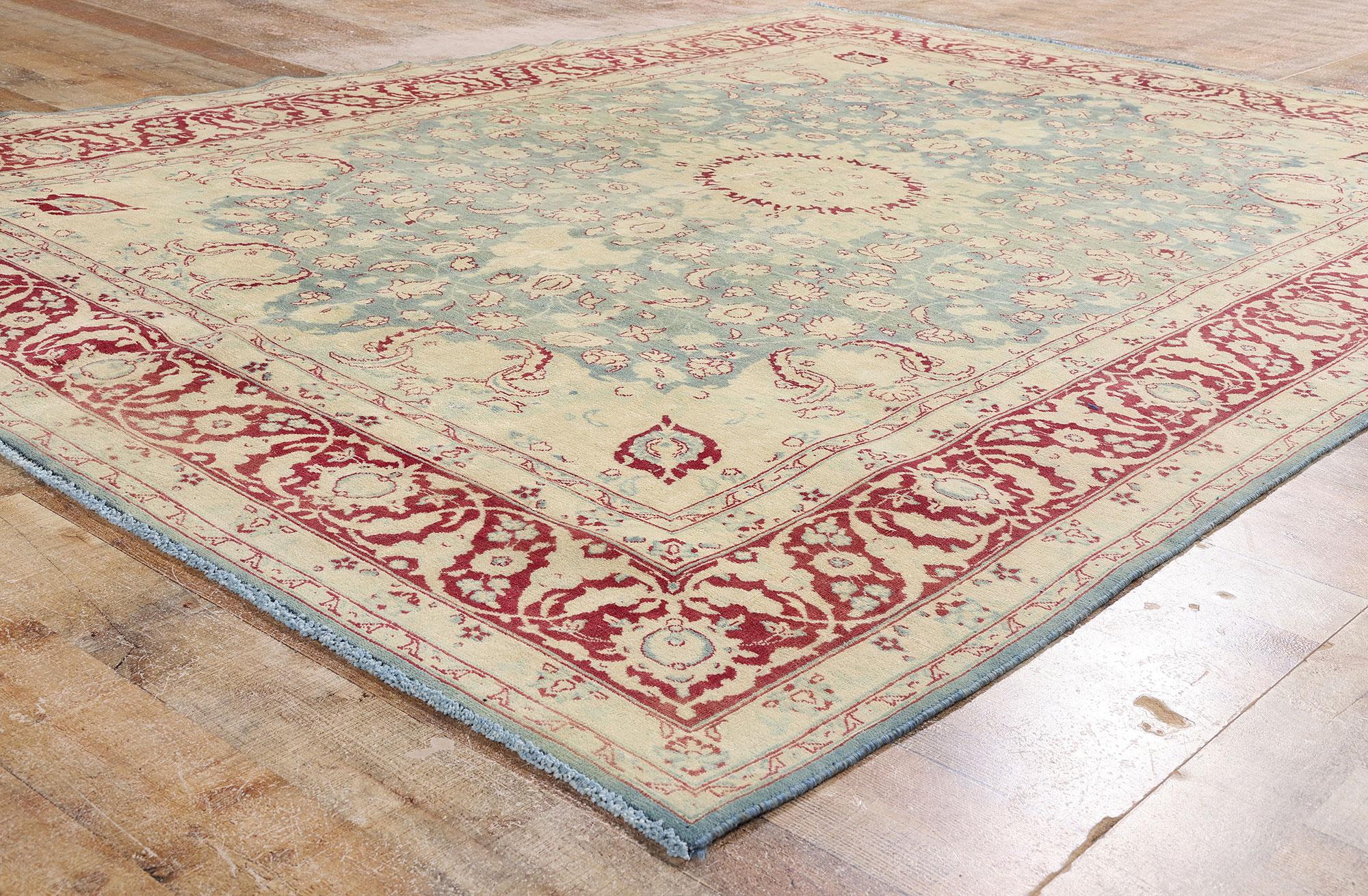 Antique Persian Tabriz Carpet with Modern Style For Sale 2