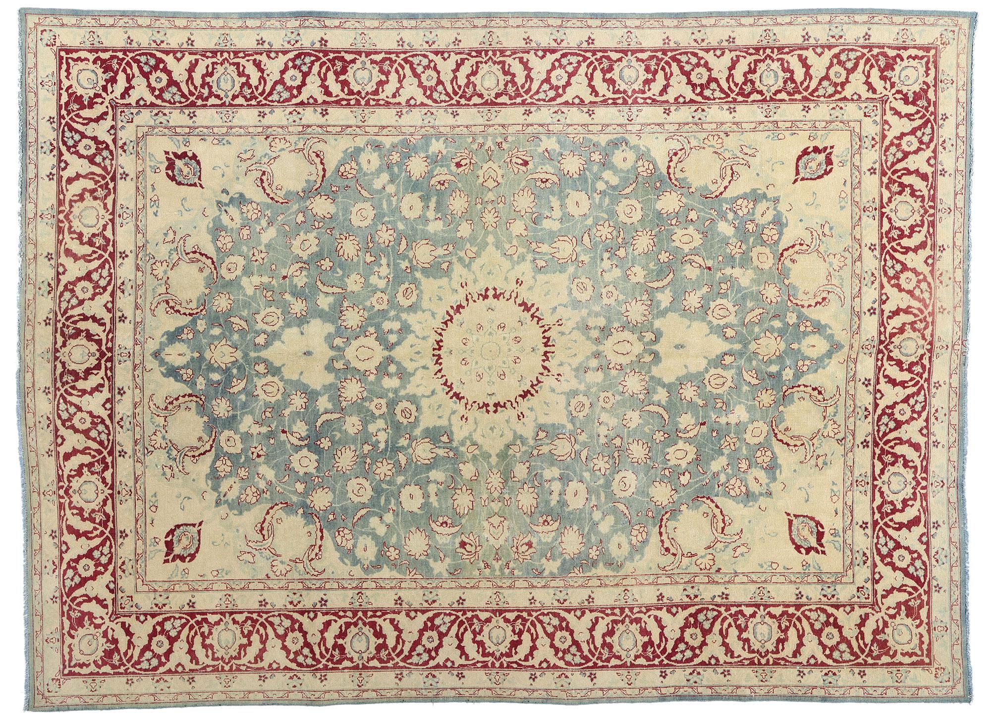 Antique Persian Tabriz Carpet with Modern Style For Sale 5