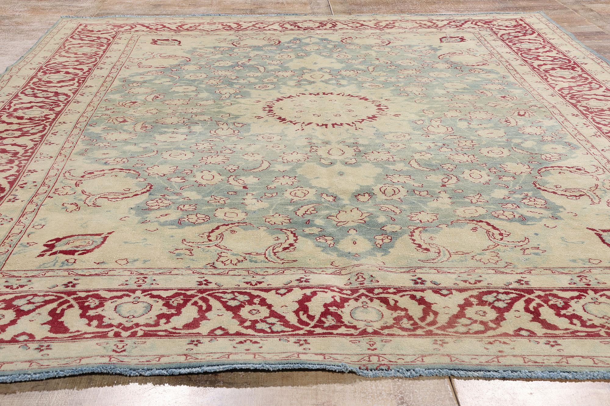 Antique Persian Tabriz Carpet with Modern Style For Sale 3