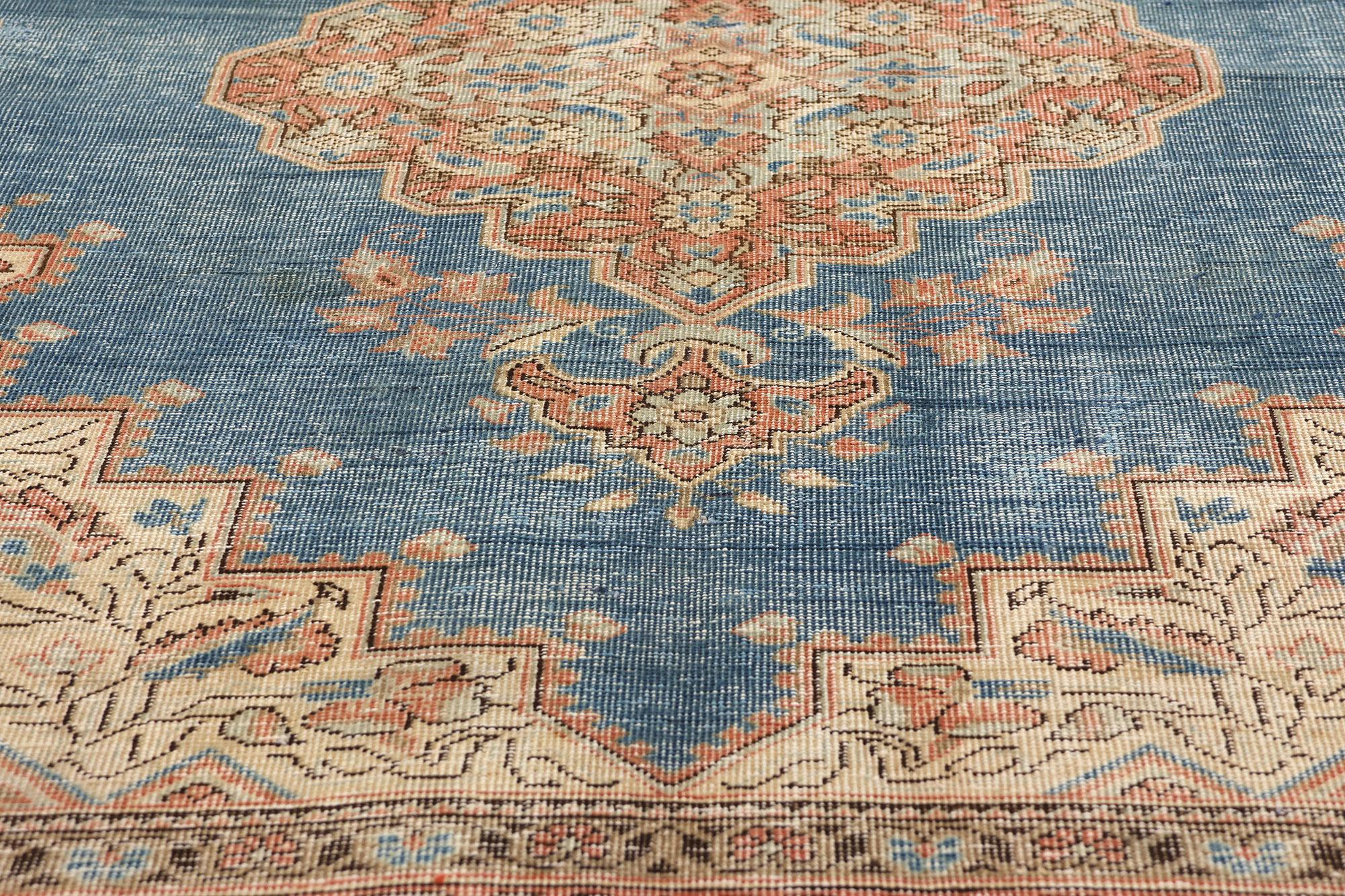 20th Century Distressed Antique Persian Tabriz Rug For Sale