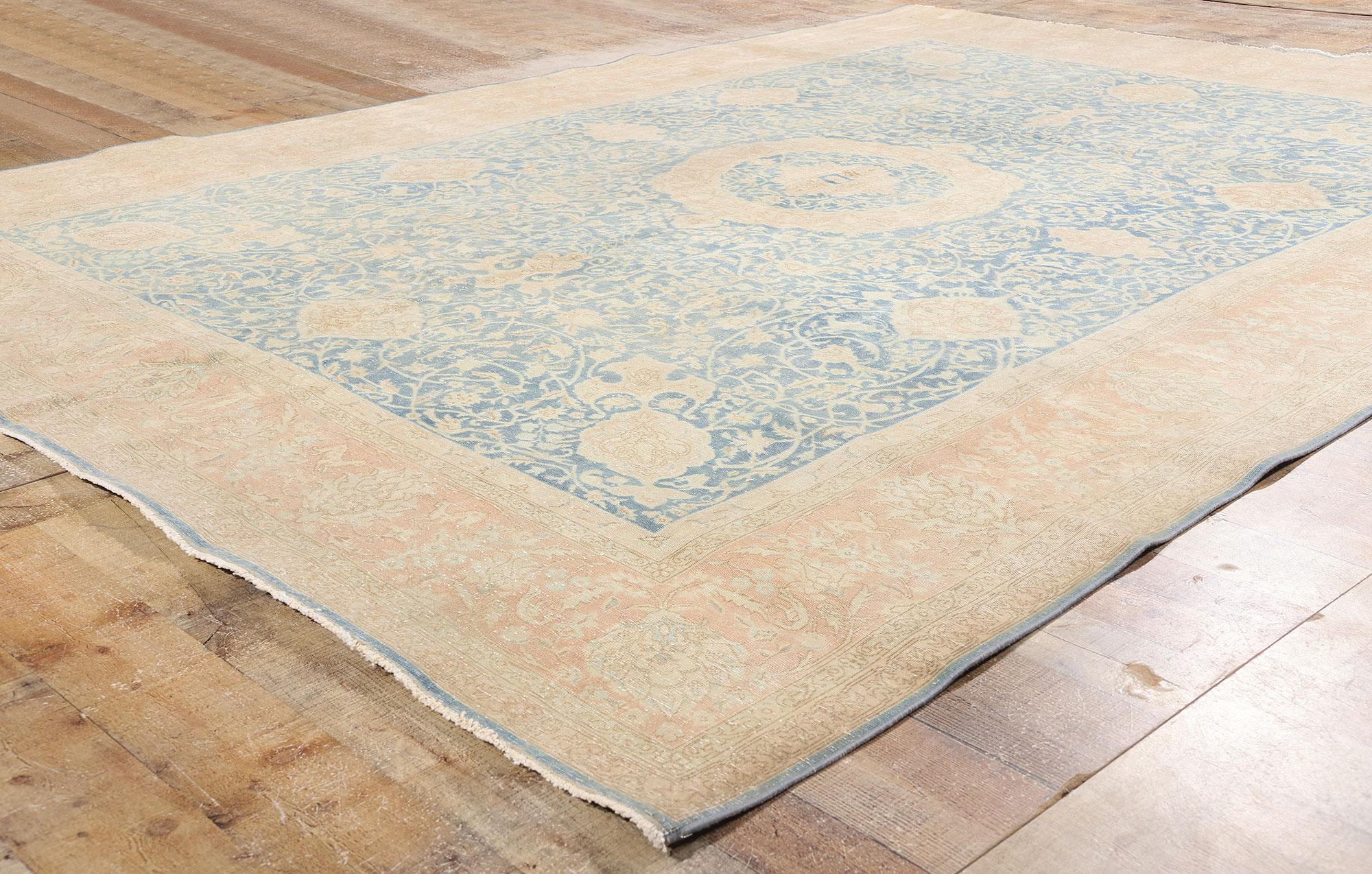 XX secolo Tappeto persiano Tabriz del 1910 con stile moderno in vendita