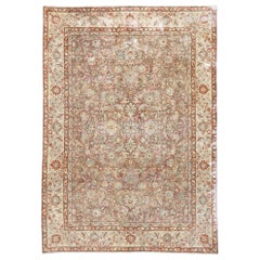Distressed Antique Persian Tabriz Rug with Rustic Italian Tuscan Style
