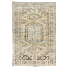 Distressed Antique Persian Viss Rug with Rustic Tribal Style