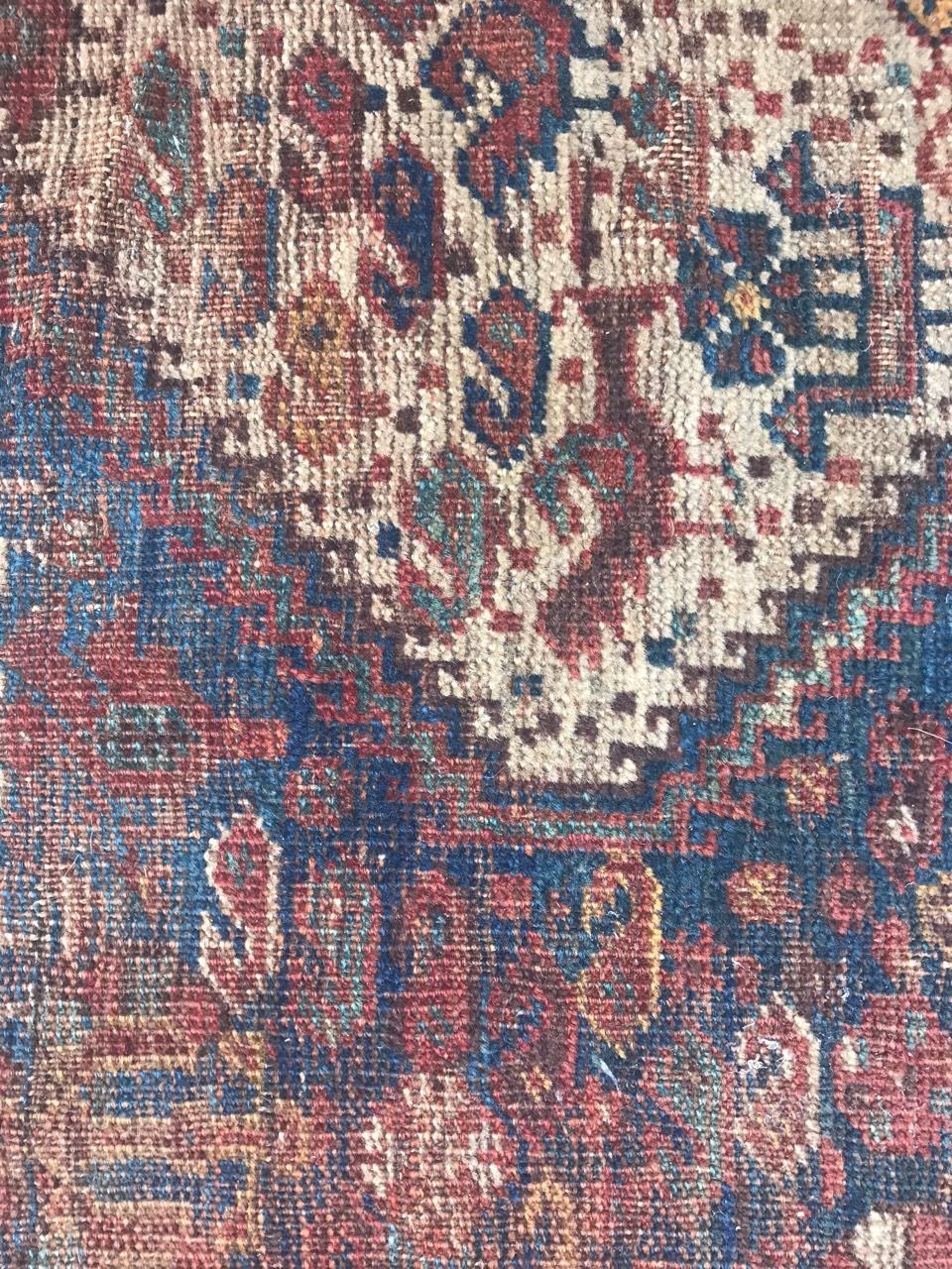 Distressed Antique Shiraz Rug 5