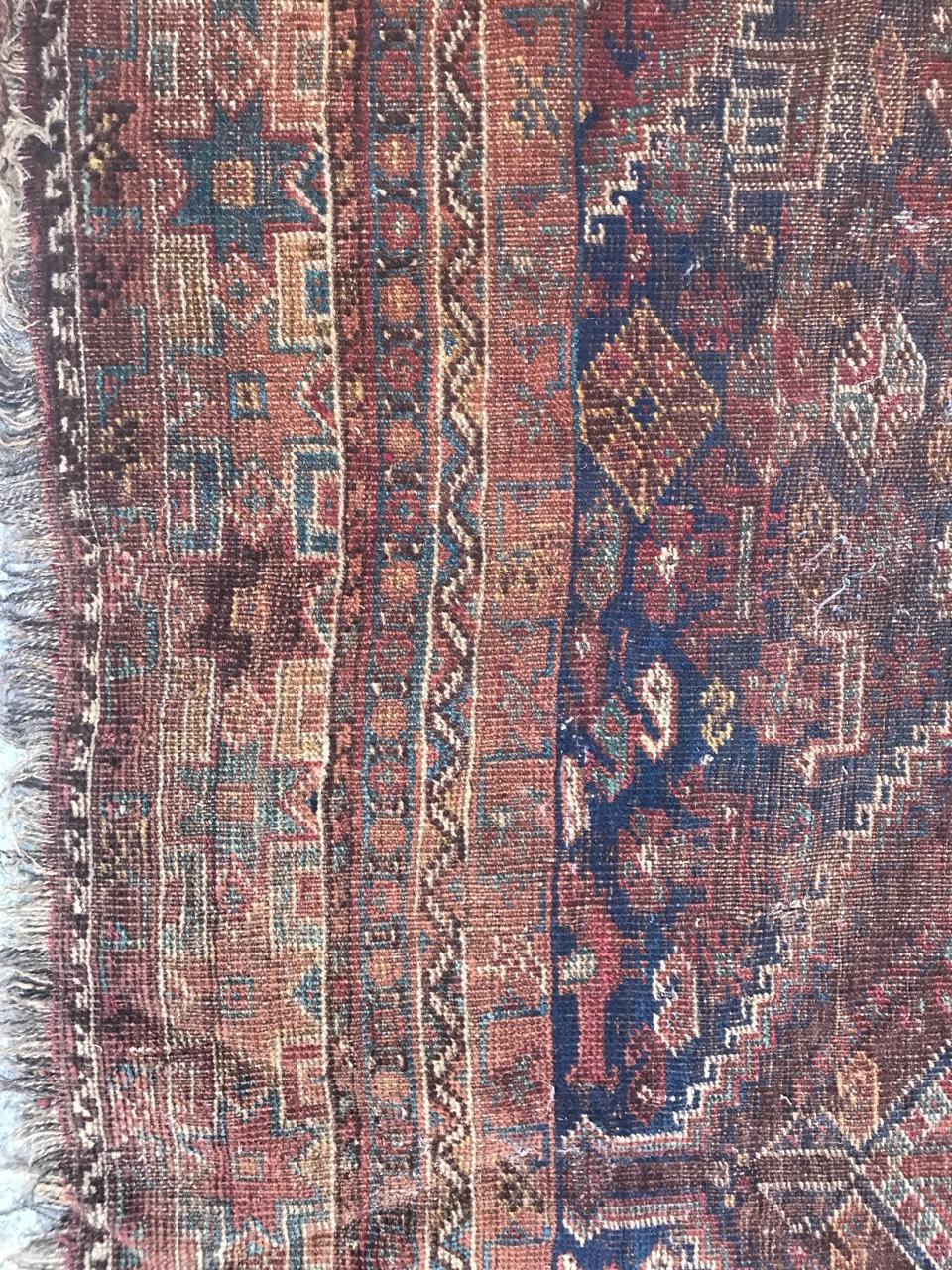Kazak Distressed Antique Shiraz Rug