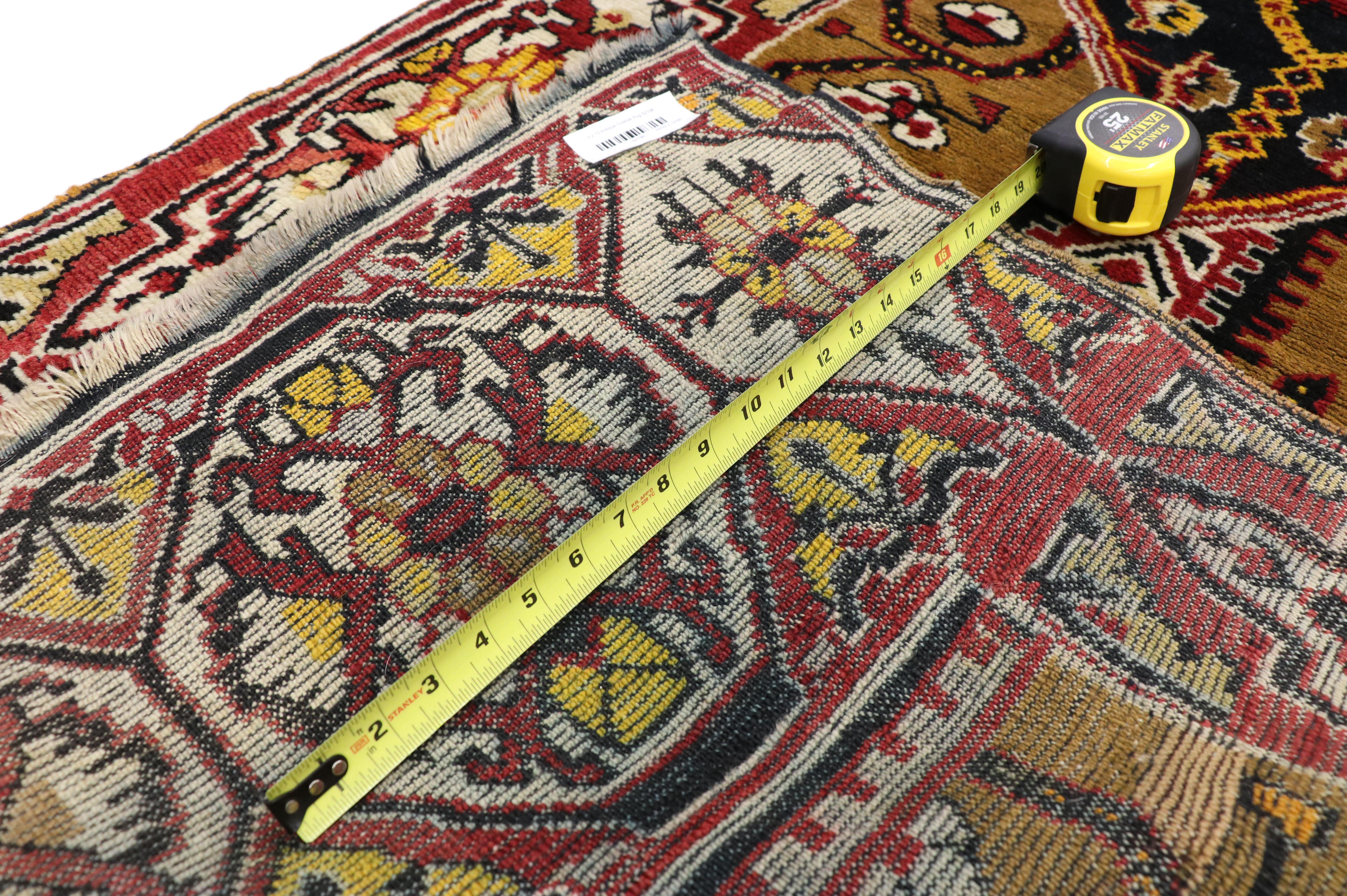 20th Century Distressed Antique Turkish Oushak Hallway Runner with Artisan Tribal Style For Sale