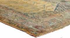 Antique Turkish Oushak Rug with Modern Mediterranean and Italian Tuscan Style