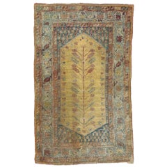 Antique Turkish Oushak Rug with Modern Mediterranean and Italian Tuscan Style