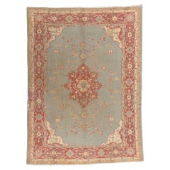 The Anatolian Grace: An Antique Turkish Oushak Rug of Timeless Grandeur