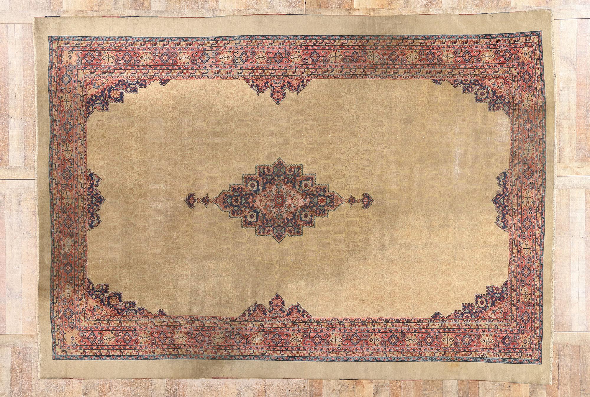 Tappeto Sivas Turco Antico Distrutto, 09'05 X 13'05 in vendita 3