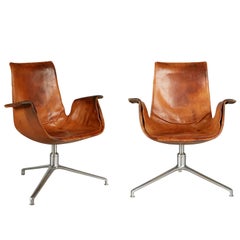 Distressed Bird Chair by Preben Fabricius & Jørgen Kastholm for Alfred Kill
