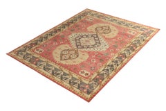Distressed Classic Red Rug 19th Century Medallion Pattern by Rug & Kilim