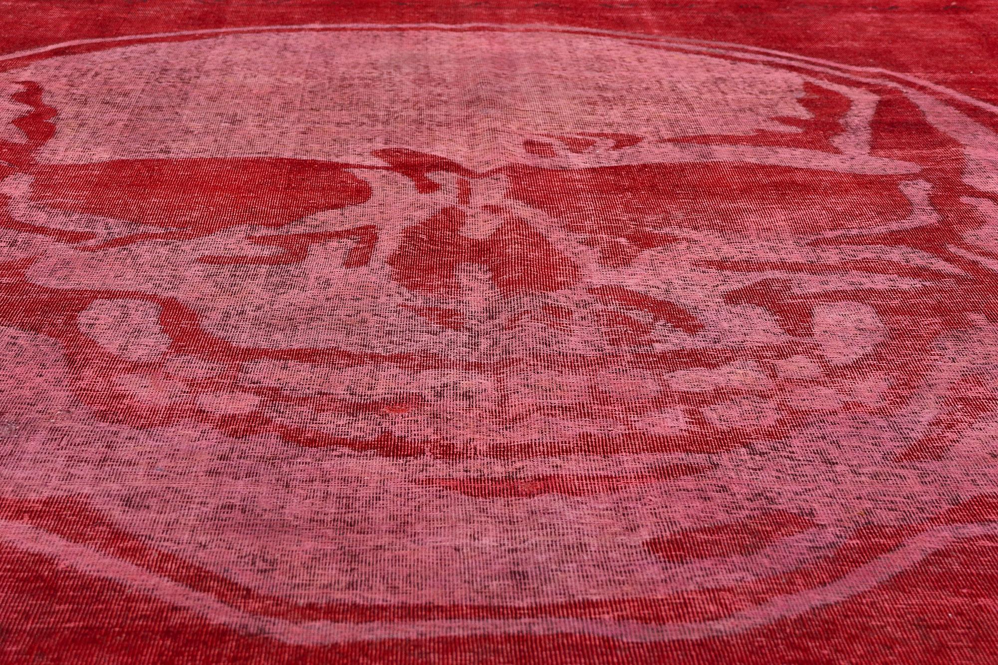 Tappeto Craniotomia Vintage con teschio rosso, ispirato ad Alexander McQueen in vendita 4