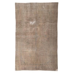 Distressed Faded Antique Persian Rug, Shabby Chic Luxe Meets Earth-Tone Elegance