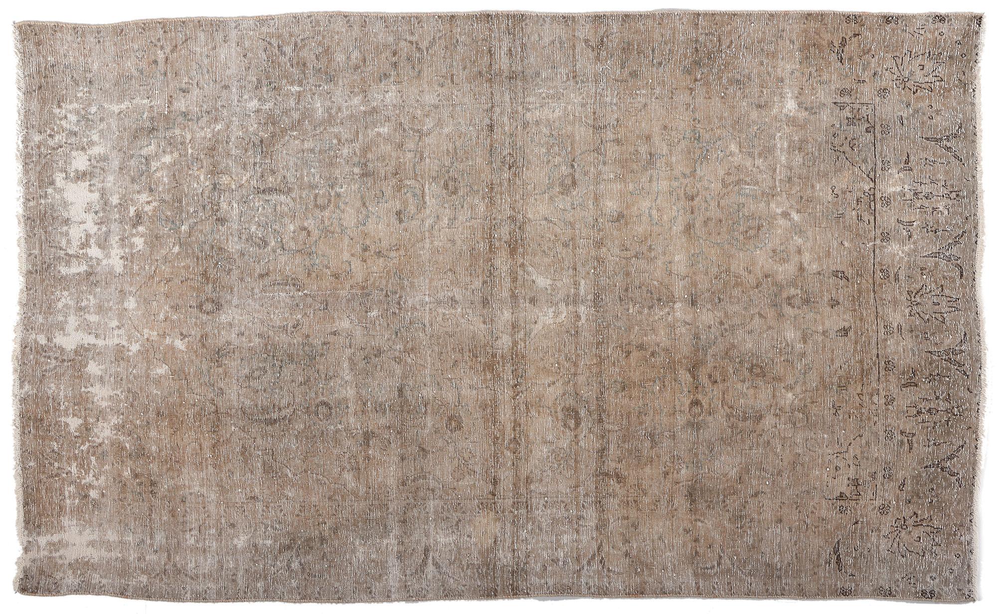Distressed Faded Vintage Persian Rug, Industrial Luxe Meets Earth-Tone Elegance For Sale 3