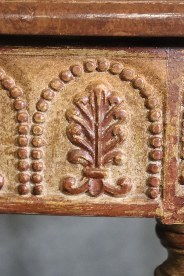 Curated visual reference: Visual Reference: Distressed Finished Paint Decorated Louis Xvi Directoire Demilune