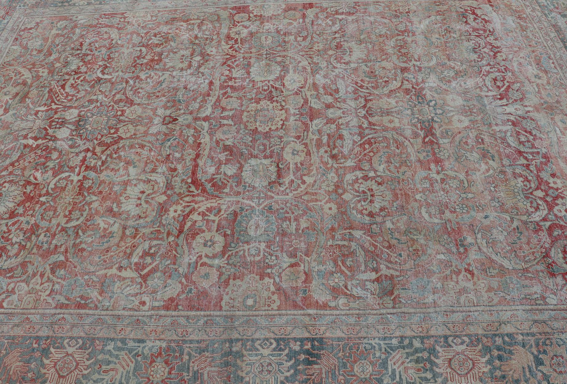 faded red rug