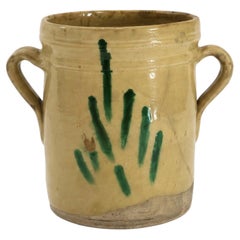 Distressed Hand-Painted Ceramic Amphora, Southern Italy, 1880