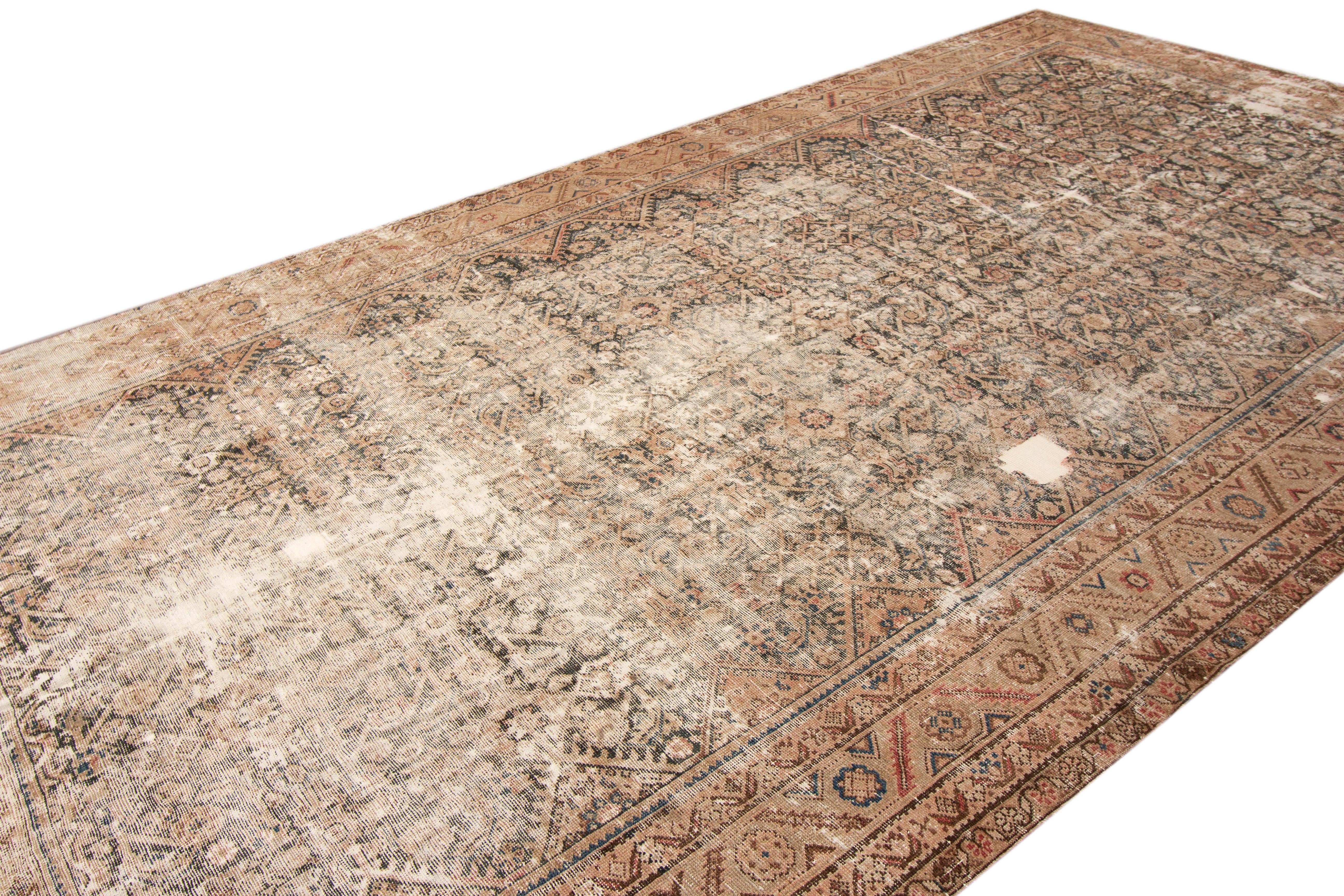 Distressed Malayer Gallery Rug 2