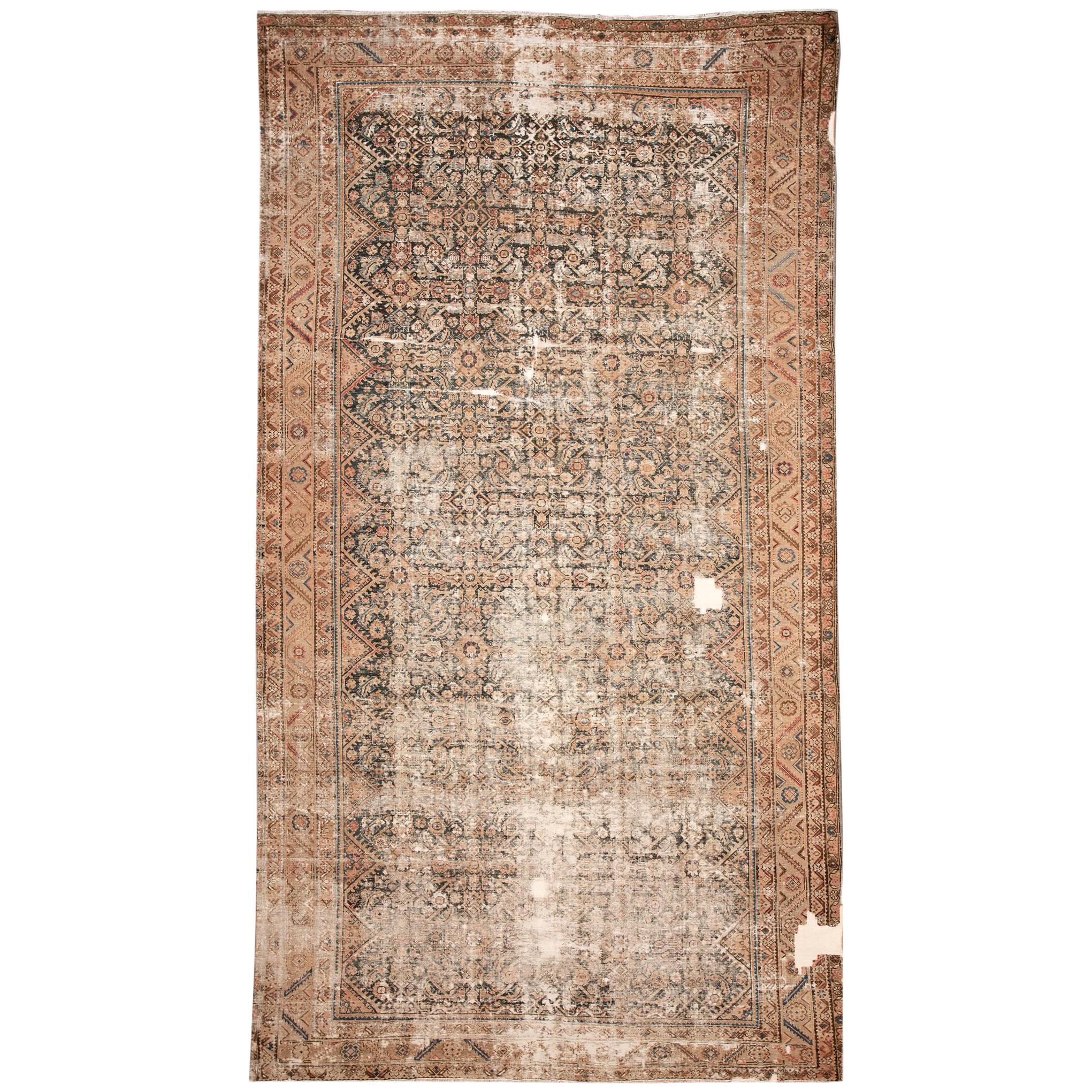 Distressed Malayer Gallery Rug