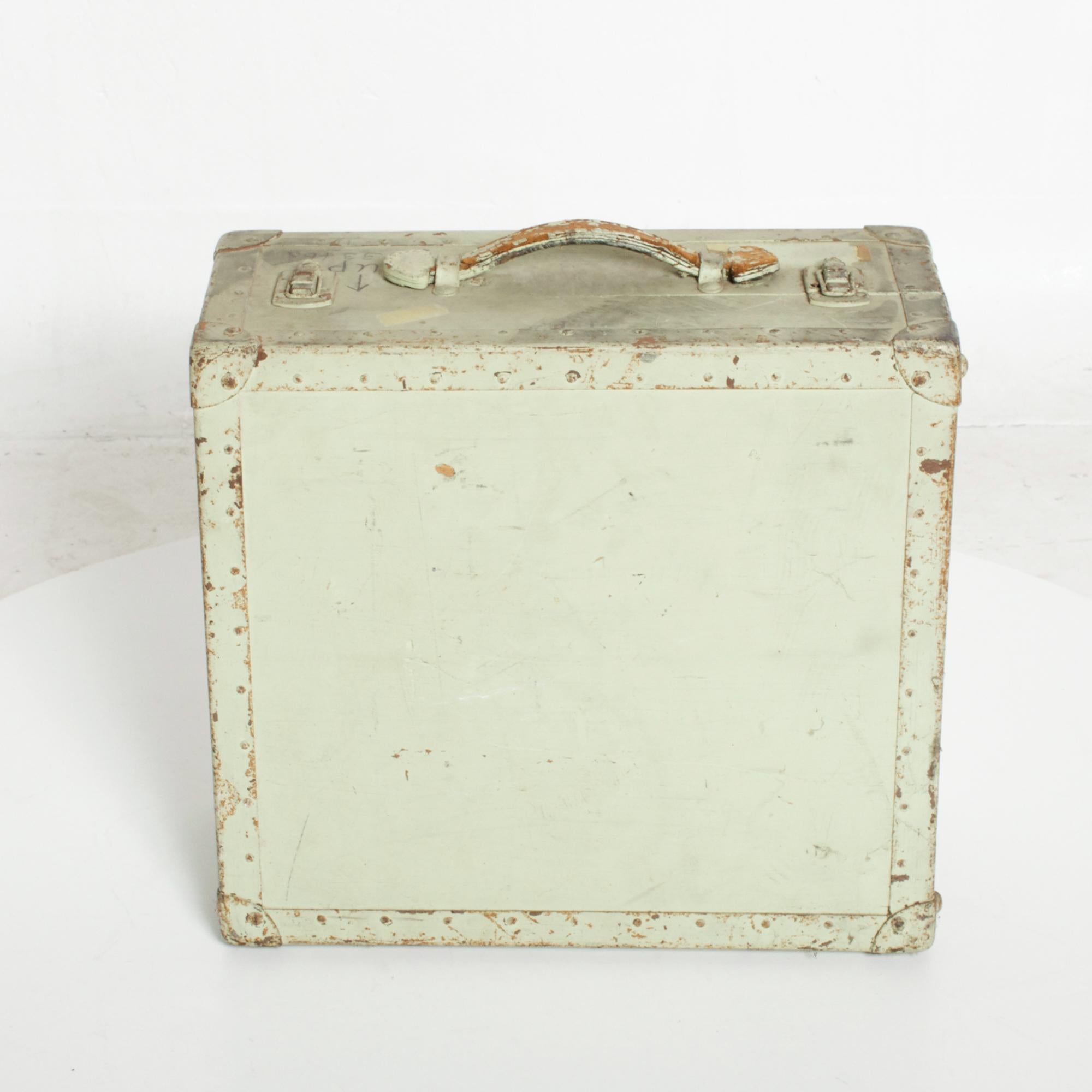 vintage military wood ammo box