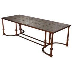 Distressed Mirror Coffee Table