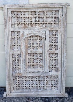 Distressed Moroccan Door / Gate / Shutter, Whitewash
