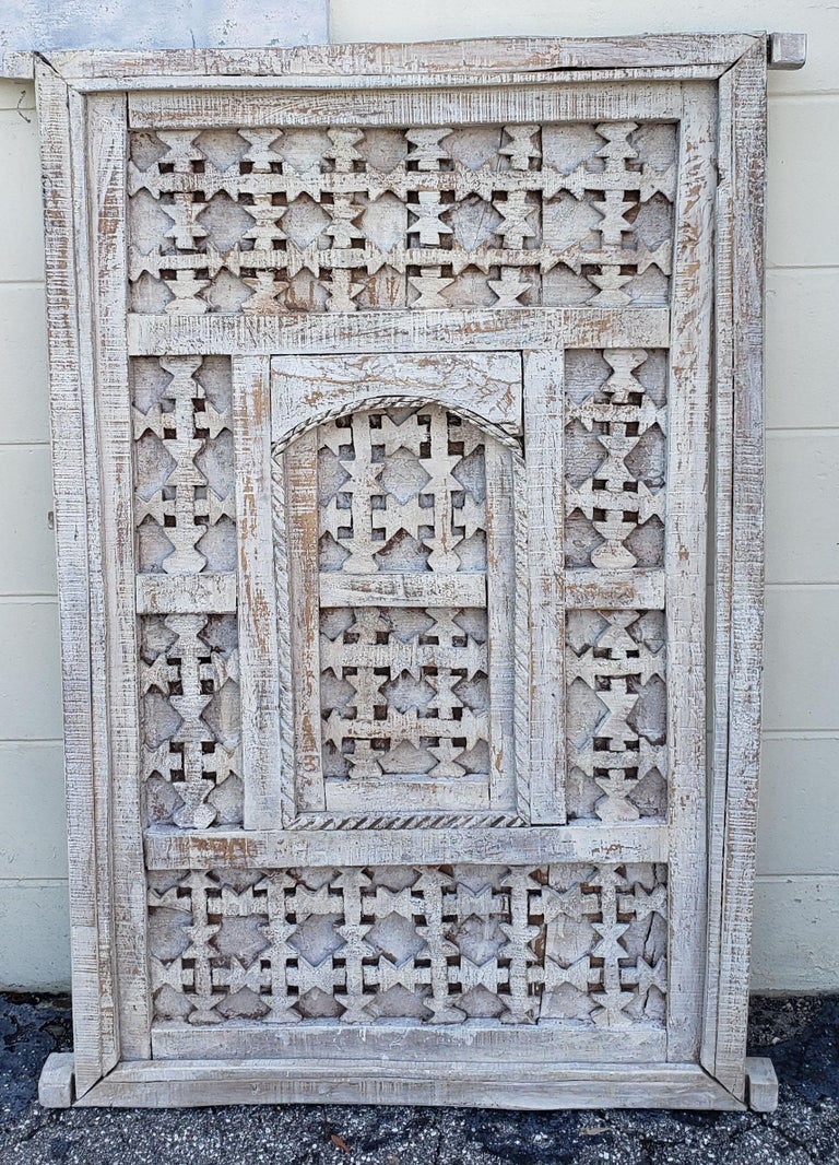 Distressed Moroccan Door Gate Shutter Whitewash For Sale At