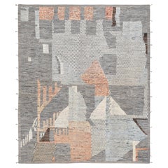 Distressed Moroccan Multi Colored Wool Rug 14'x17'