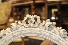 Table de coiffeuse Louis XV française peinte et vieillie, pour femmes, avec miroirs