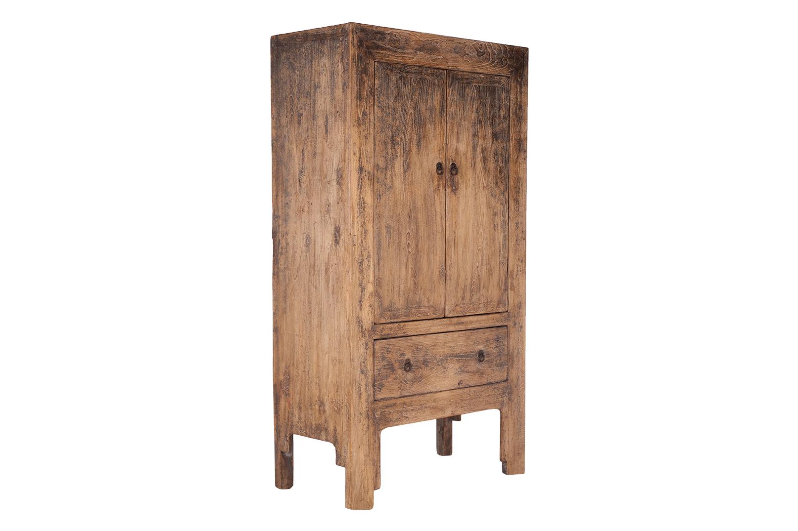 Organico moderno Armadio a due ante in patina anticata in vendita