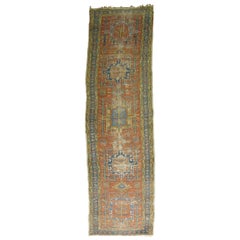 Distressed Persian Heriz Runner