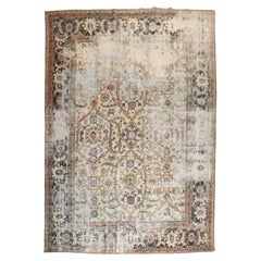 Distressed Persian Mahal Rug