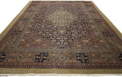 Distressed Persian Malayer Style Area Rug