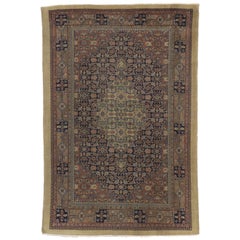 Distressed Persian Malayer Style Area Rug