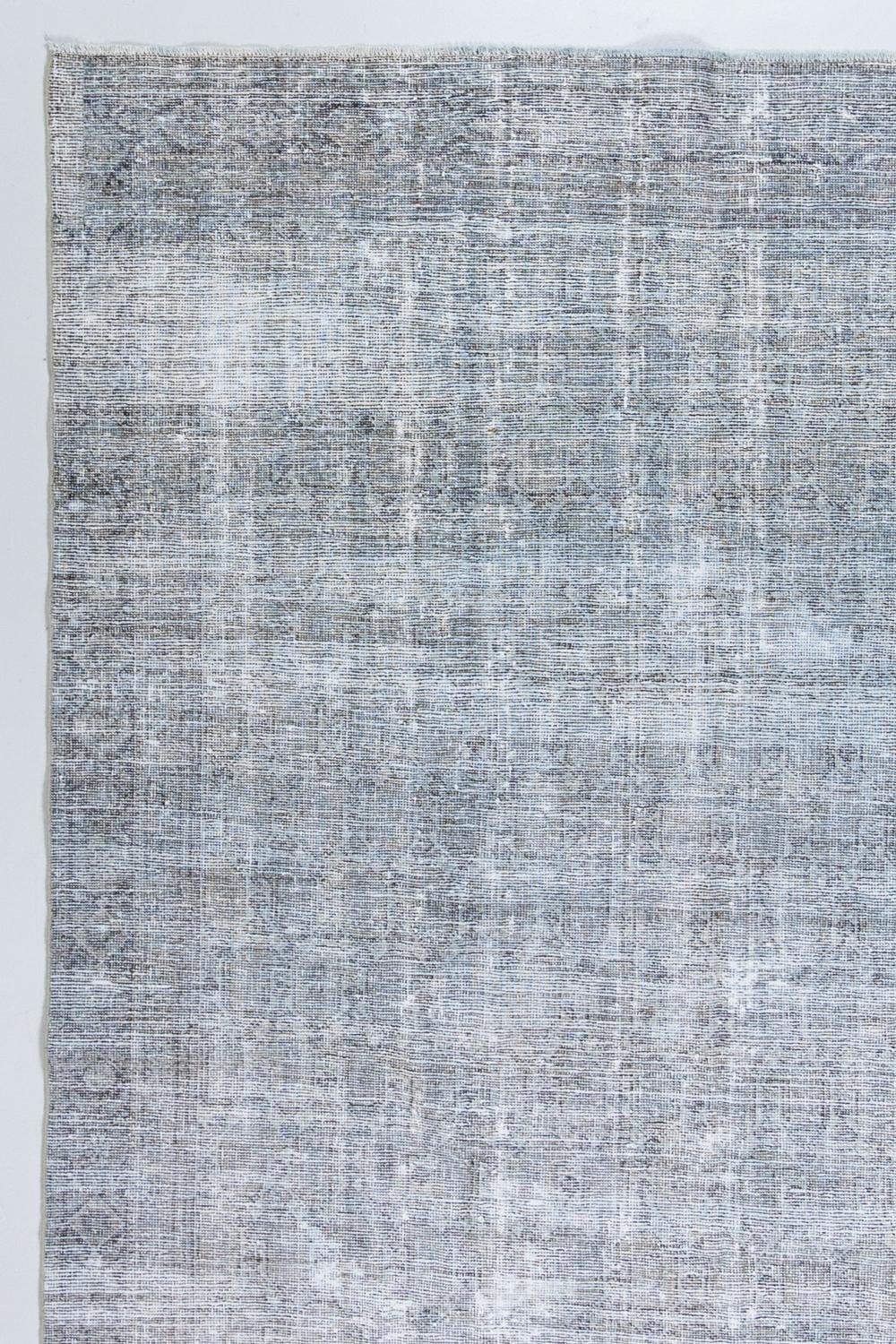 Hand-Woven Distressed Persian Rug
