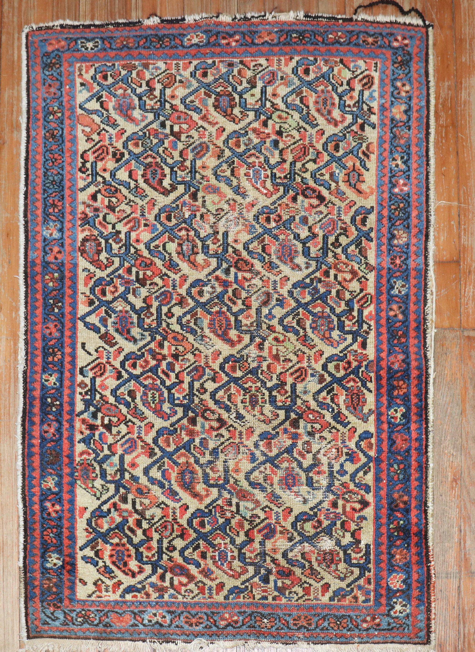 Early 20th Century Persian Malayer Rug

Measures: 2'10'' x 4'1''.