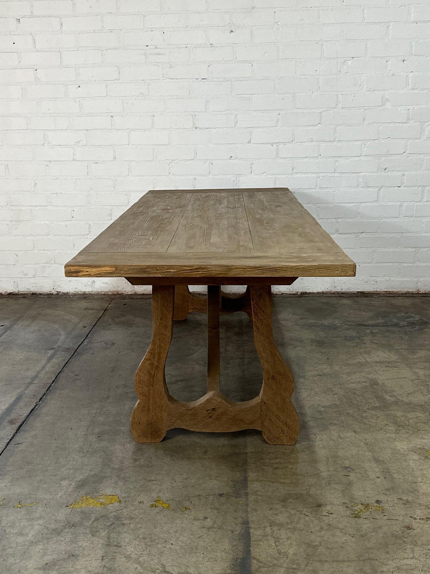 Rustic Distressed Reclaimed Pine Dining table For Sale