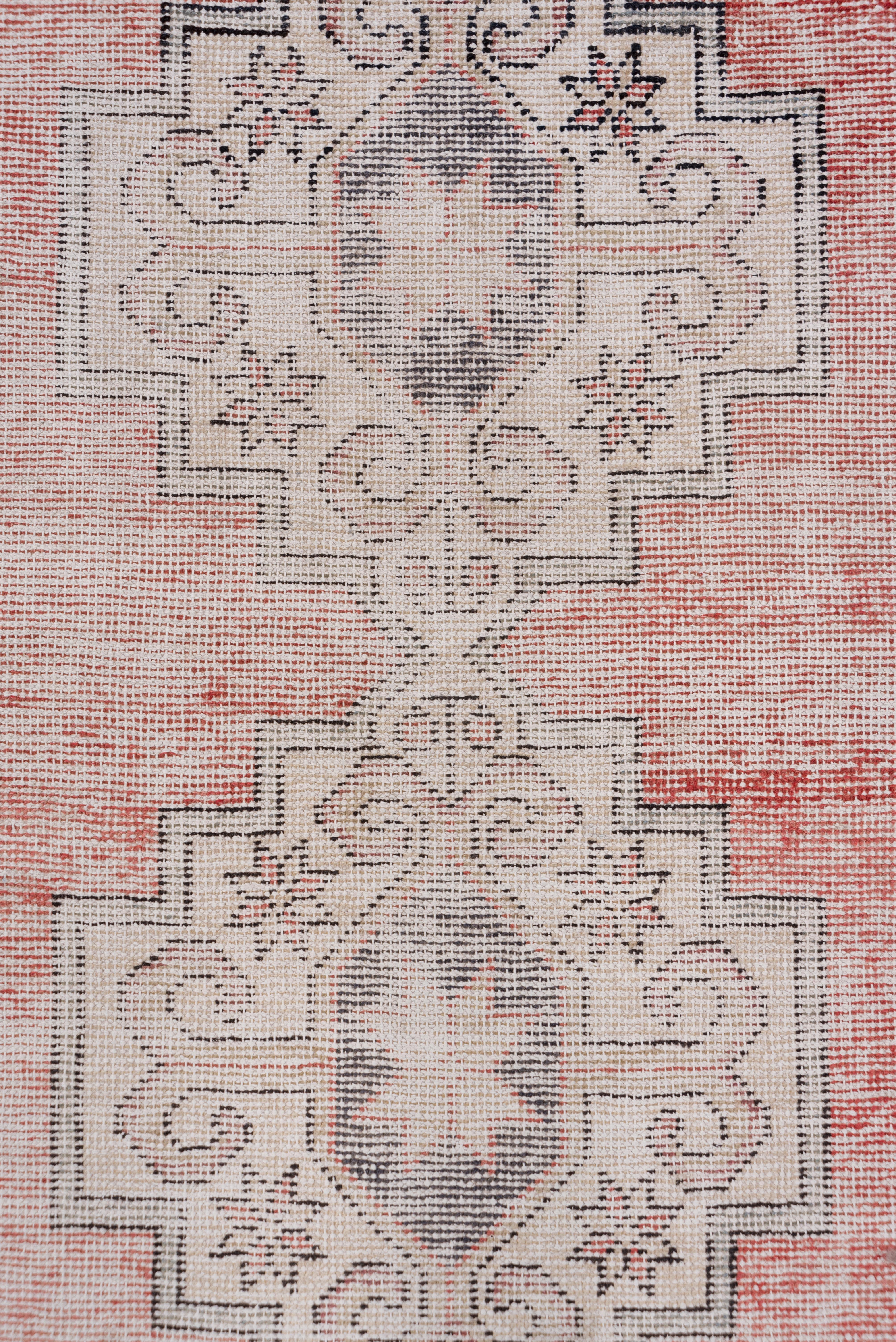 Persian Distressed Red Oushak Runner