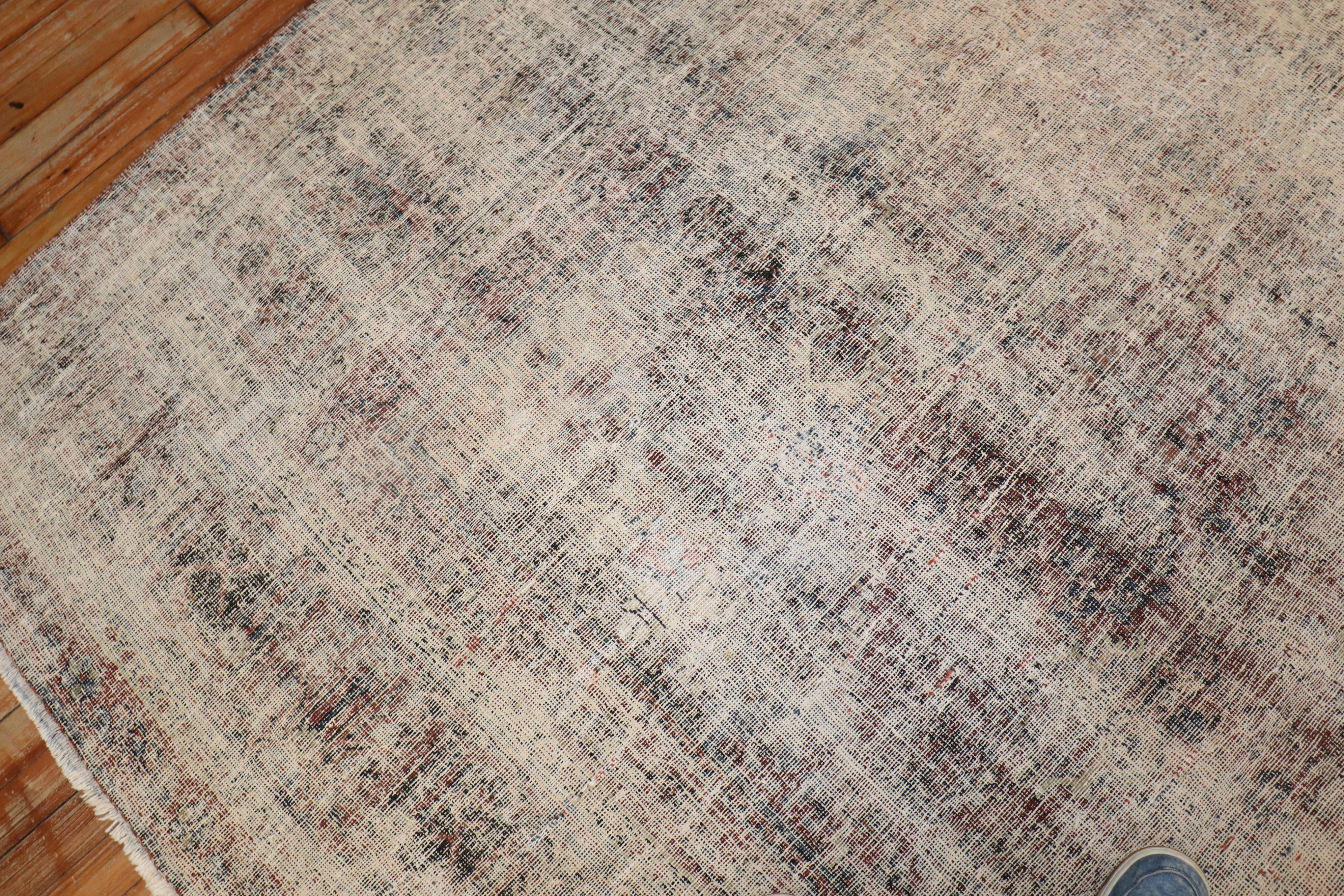 20th Century Distressed Room Size Persian Antique Rug