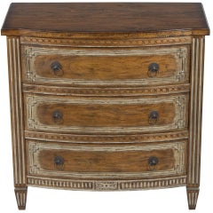 Distressed Rustic Three-Drawer Chest of Drawers Dresser