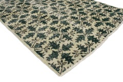 Tapis turc Sivas vintage Zeki Muren vieilli avec style cottage rustique