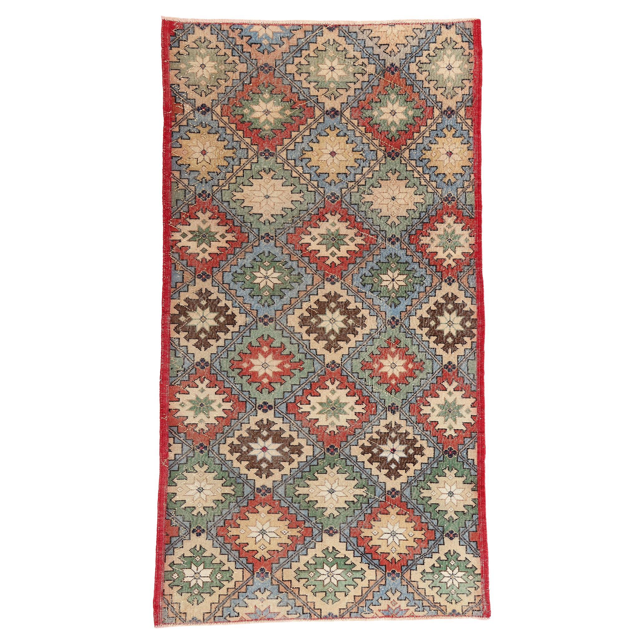 Türkischer Sivas-Teppich, Vintage im Angebot