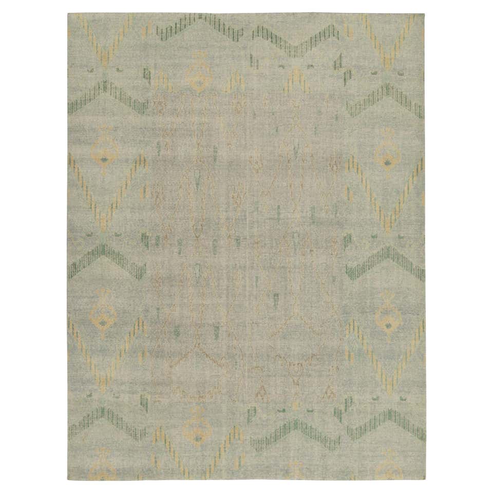 Blue Ikat Rug - 104 For Sale on 1stDibs
