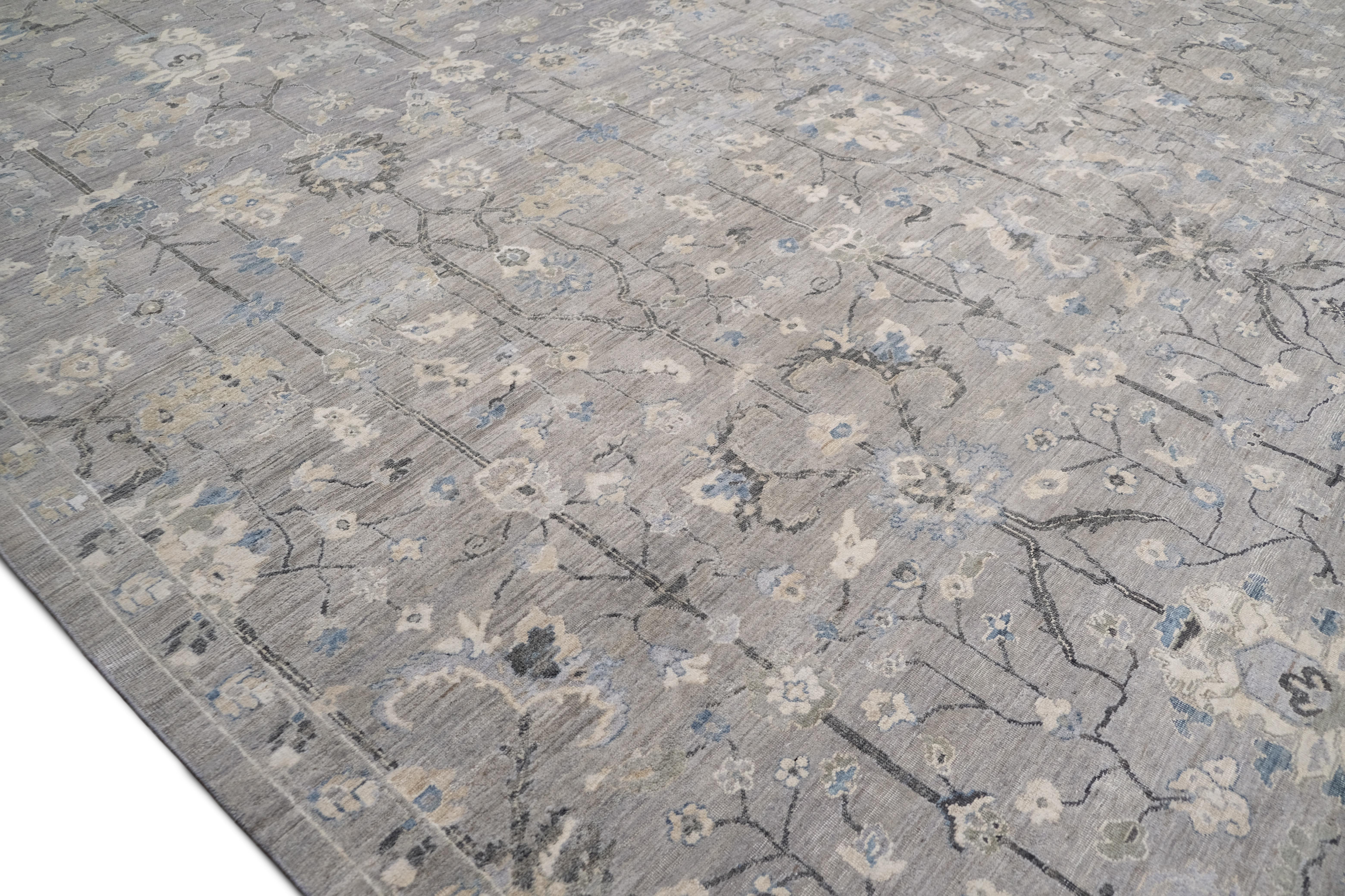 Tappeto Transitional Tabriz Distressed in lana 11'10''x15' In condizioni Nuovo in vendita a Torrance, CA