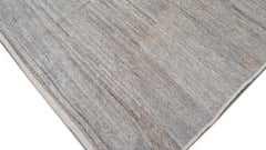Distressed Textured Natural Wool Rug 12'1''x15'7''