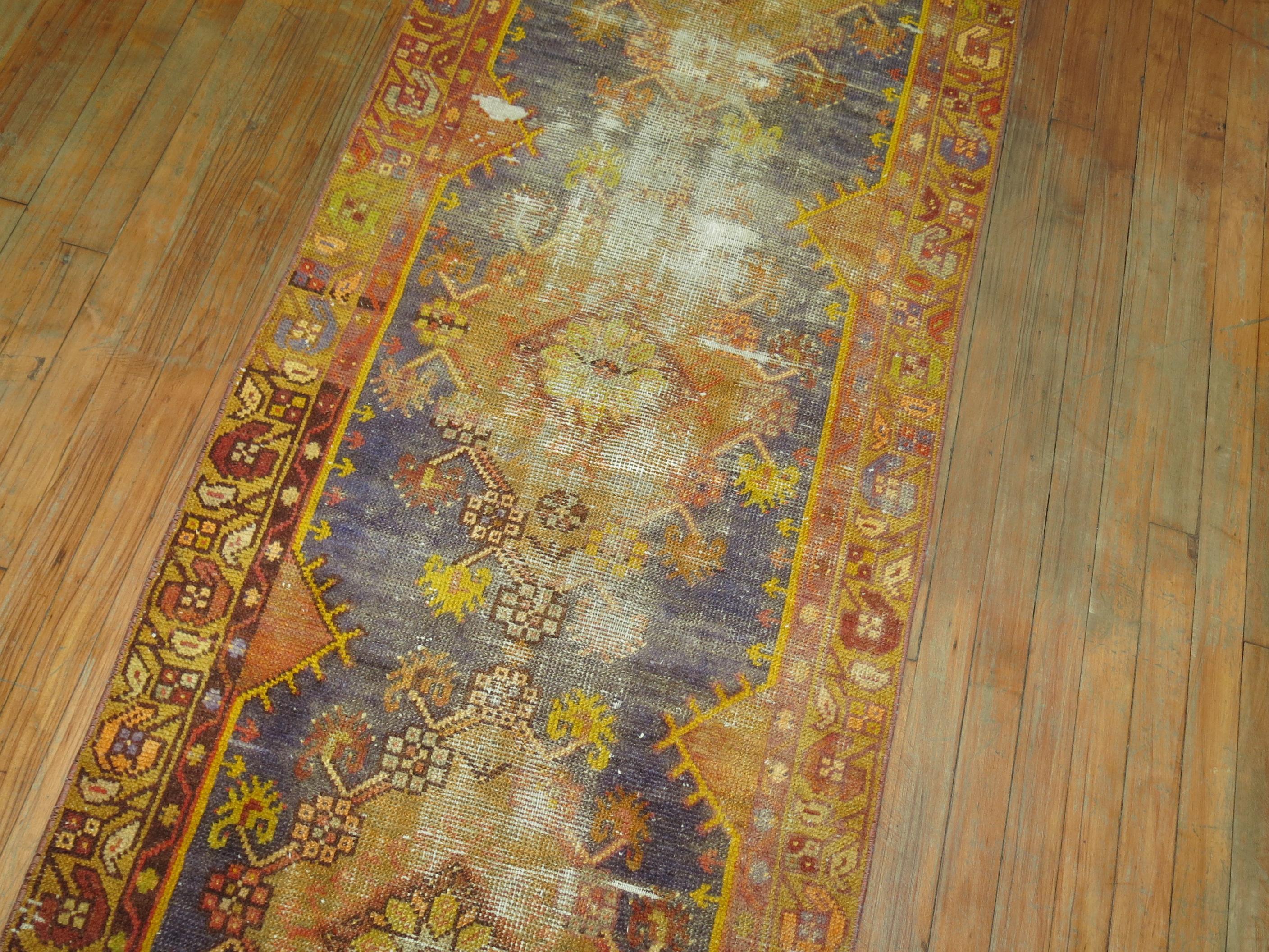 Tribal Turkish Anatolian Runner For Sale