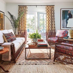 Rustic Vintage Striped Chevron Turkish Kilim Rug